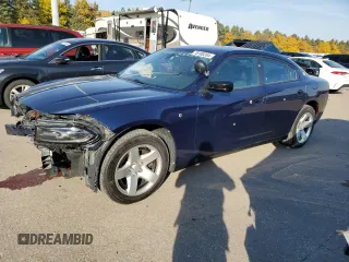 2019 Dodge Charger Police with VIN 2C3CDXAT1KH685504, listed as a Copart auction lot 78108204 with 119,429 mi miles and Salvage title. Bid and sale history available at DreamBid. Image 1.