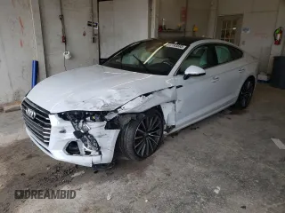 2019 Audi A5 Sportback Premium Plus with VIN WAUBNCF53KA004469, listed as a Copart auction lot 47743593 with 54,760 mi miles. Bid and sale history available at carsss.com. Image 1.