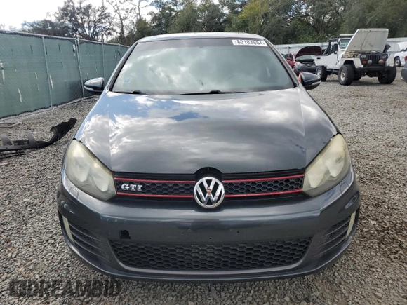 2010 Volkswagen GTI with VIN WVWHV7AJ6AW090189, listed as a Copart auction lot 80183584 with 141,741 mi miles and Salvage Title. Bid and sale history available at carsss.com. Image 5.