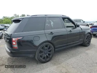 2017 Land Rover Range Rover HSE with VIN SALGS2FV9HA358168, listed as a Copart auction lot 58549255 with 140,763 mi miles and Salvage title. Bid and sale history available at DreamBid. Image 3.