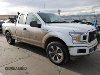 2019 Ford F-150 XL with VIN 1FTEX1EP6KKF02824, listed as a Copart auction lot 85951804 with 60,583 mi miles and Clean Title. Bid and sale history available at carsss.com. Image 4.