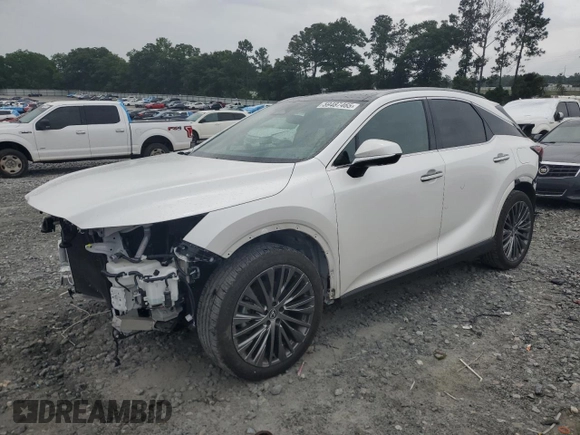 2024 Lexus RX 350 z VIN 2T2BAMBA7RC035152, wystawiony jako Copart lot #59487465 z przebiegiem 16 195 mil mil oraz Szkoda całkowita • Salvage title. Historia ofert i sprzedaży dostępna na DreamBid. Obrazek 1.