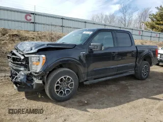 2023 Ford F-150 XL with VIN 1FTEW1EP5PKD18002, listed as a Copart auction lot 49512185 with 23,260 mi miles and Clean Title. Bid and sale history available at carsss.com. Image 1.