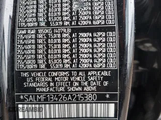 2006 Land Rover Range Rover SC z VIN SALMF13426A215380, wystawiony jako Copart lot #56039795 z przebiegiem 136 873 mil mil oraz Szkoda całkowita • Salvage title. Historia ofert i sprzedaży dostępna na DreamBid. Obrazek 13.