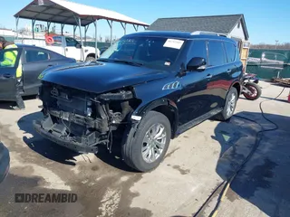 2017 Infiniti QX80 with VIN JN8AZ2NEXH9153684, listed as a IAAI auction lot 41737303 with 87,515 mi miles and . Bid and sale history available at DreamBid. Image 2.
