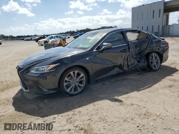 2020 Lexus ES 350 F Sport with VIN 58AGZ1B15LU079327, listed as a Copart auction lot 51901945 with 85,505 mi miles and Non repairable. Bid and sale history available at DreamBid. Image 1.
