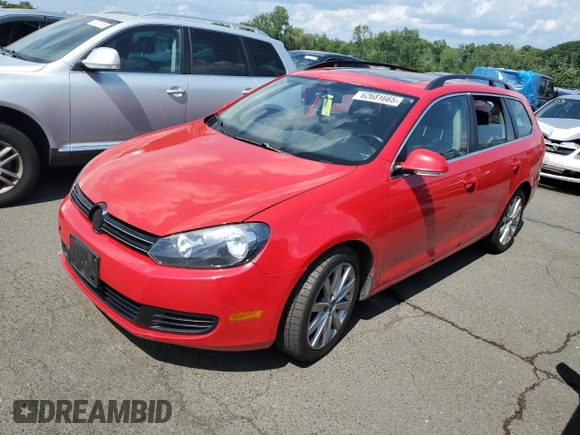 2012 Volkswagen Jetta TDI w/Sunroof & Nav with VIN 3VWPL7AJ4CM697337, listed as a Copart auction lot 62681665 with 132,022 mi miles and Clean title. Bid and sale history available at DreamBid. Image 1.