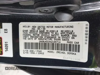 2010 Toyota Corolla with VIN 1NXBU4EE4AZ195714, listed as a IAAI auction lot 42492709 with 158,609 mi miles and . Bid and sale history available at DreamBid. Image 9.
