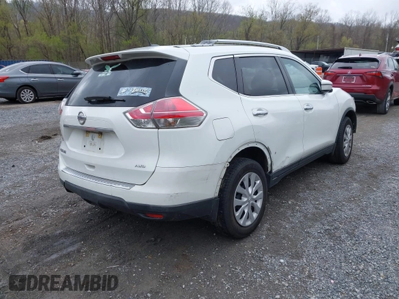 2016 Nissan Rogue SV with VIN KNMAT2MV7GP713086, listed as a IAAI auction lot 42021596 with 118,290 mi miles and . Bid and sale history available at carsss.com. Image 4.