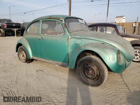 1971 Volkswagen Beetle with VIN 1112643210, listed as a Copart auction lot 87425234 with Not Provided miles and Salvage Title. Bid and sale history available at DreamBid. Image 4.