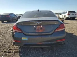 2021 Genesis G70 2.0T with VIN KMTG64LA0MU074883, listed as a Copart auction lot 42581875 with 30,885 mi miles and Non Repairable. Bid and sale history available at carsss.com. Image 6.