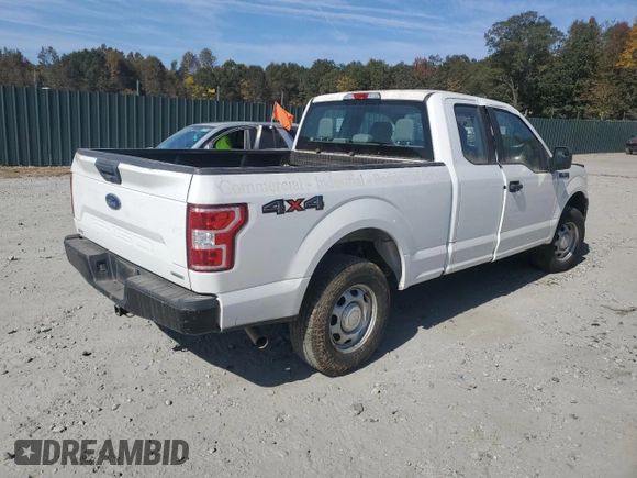 2020 Ford F-150 XL with VIN 1FTEX1EP6LFC09953, listed as a Copart auction lot 75916434 with 75,350 mi miles and Salvage Title. Bid and sale history available at carsss.com. Image 3.