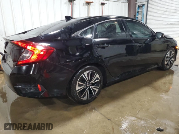 2017 Honda Civic EX-T with VIN 2HGFC1F34HH659846, listed as a Copart auction lot 48987095 with 96,300 mi miles and Salvage Title. Bid and sale history available at carsss.com. Image 3.