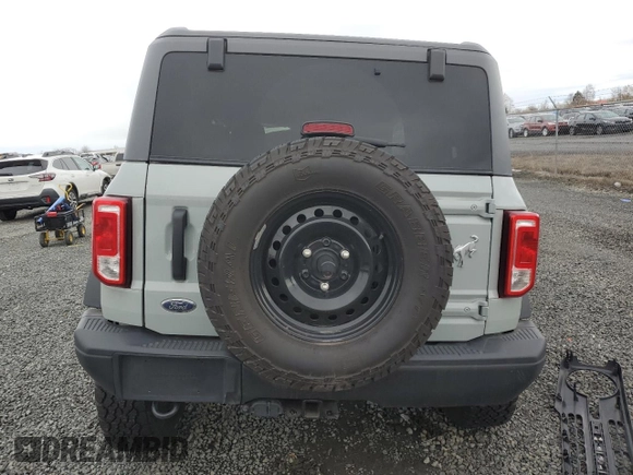 2022 Ford Bronco with VIN 1FMDE5AH3NLB08313, listed as a Copart auction lot 81641324 with 25,636 mi miles and Salvage title. Bid and sale history available at DreamBid. Image 6.
