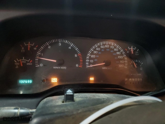 1999 Dodge Ram 1500 with VIN 3B7HF13Z6XG119033, listed as a Copart auction lot 75648684 with 132,699 mi miles and Salvage Title. Bid and sale history available at carsss.com. Image 9.