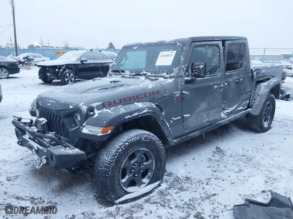 2020 Jeep Gladiator Rubicon with VIN 1C6JJTBG3LL146075, listed as a IAAI auction lot 41048823 with 130,318 mi miles. Bid and sale history available at carsss.com. Image 17.