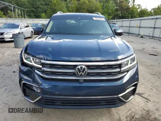 2023 Volkswagen Atlas SEL Premium R-Line with VIN 1V2FR2CA3PC509670, listed as a Copart auction lot 58754925 with 74,874 mi miles and Salvage title. Bid and sale history available at DreamBid. Image 5.