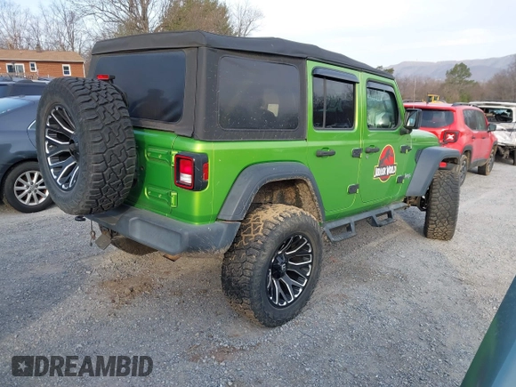 2018 Jeep Wrangler Unlimited Sport с VIN 1C4HJXDN6JW293075, выставлен на аукционе IAAI как лот 41786253 с пробегом 87 187 миль миль и . История ставок и продаж доступна на DreamBid. Изображение 4.