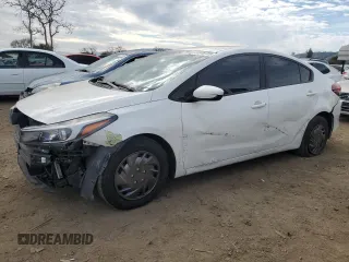 2017 Kia Forte LX with VIN 3KPFK4A70HE131732, listed as a Copart auction lot 46348735 with 155,165 mi miles and Salvage Title. Bid and sale history available at carsss.com. Image 1.