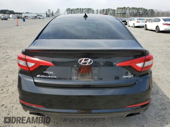 2016 Hyundai Sonata Sport with VIN 5NPE34AF8GH377664, listed as a Copart auction lot 49029885 with 155,465 mi miles and Salvage Title. Bid and sale history available at DreamBid. Image 6.