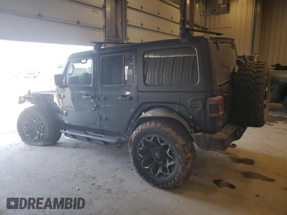 2018 Jeep Wrangler Unlimited Rubicon with VIN 1C4HJXFN0JW199514, listed as a Copart auction lot 41866515 with 85,448 mi miles and Clean title. Bid and sale history available at DreamBid. Image 2.
