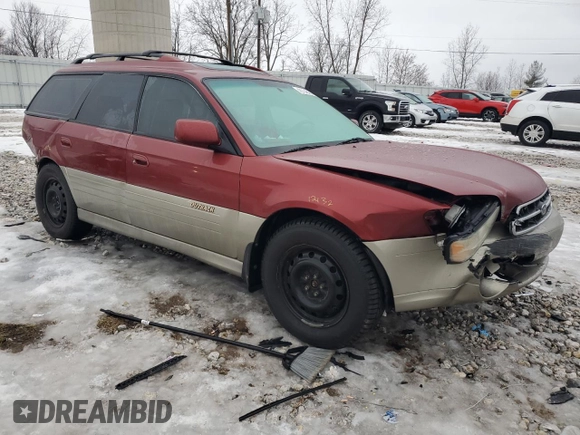 2002 Subaru Legacy Outback Limited with VIN 4S3BH686227643070, listed as a Copart auction lot 43704645 with Not provided miles and Clean title. Bid and sale history available at DreamBid. Image 4.