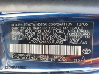 2006 Scion xA z VIN JTKKT624X65018982, wystawiony jako Copart lot #69190564 z przebiegiem 192 176 mil mil oraz Szkody całkowita. Historia ofert i sprzedaży dostępna na DreamBid. Obrazek 16.