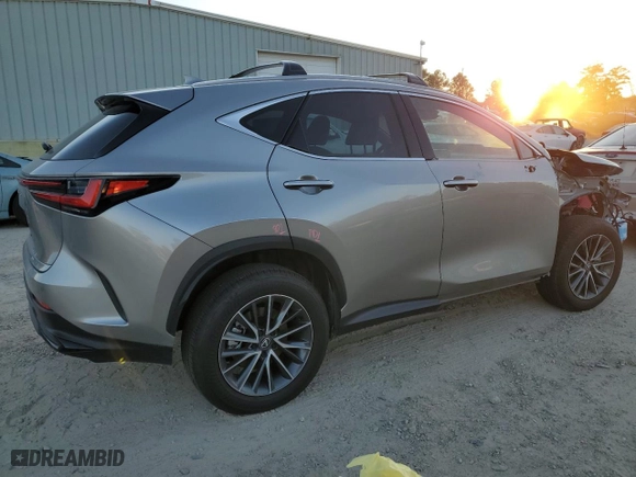 2025 Lexus NX with VIN 2T2GKCEZ0SC033747, listed as a Copart auction lot 81025344 with 0 mi miles and Salvage Title. Bid and sale history available at carsss.com. Image 3.
