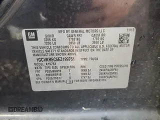 2014 Chevrolet Silverado 1500 LT with VIN 1GCVKREC6EZ199761, listed as a Copart auction lot 56649545 with 176,908 mi miles and Clean Title. Bid and sale history available at DreamBid. Image 12.