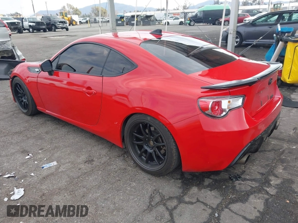 2016 Scion FR-S with VIN JF1ZNAA11G9709120, listed as a IAAI auction lot 41361502 with 74,281 mi miles. Bid and sale history available at carsss.com. Image 3.