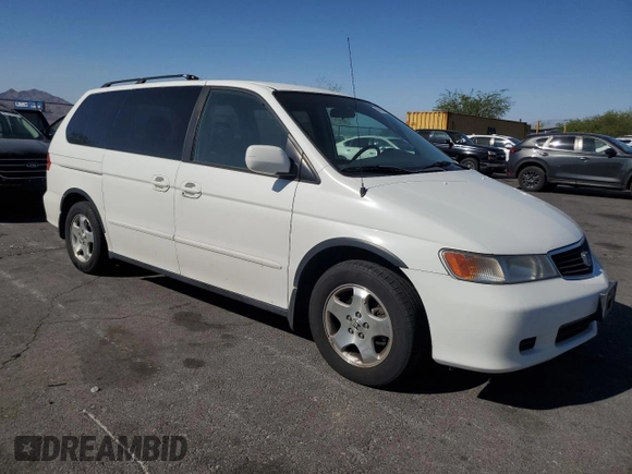 2000 Honda Odyssey EX with VIN 2HKRL1866YH625370, listed as a Copart auction lot 60981315 with 123,795 mi miles and Clean title. Bid and sale history available at DreamBid. Image 4.