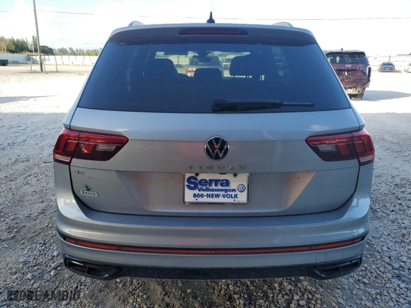 2023 Volkswagen Tiguan SE R-Line Black with VIN 3VVCB7AX4PM054406, listed as a Copart auction lot 85553844 with 0 mi miles and Salvage Title. Bid and sale history available at carsss.com. Image 6.