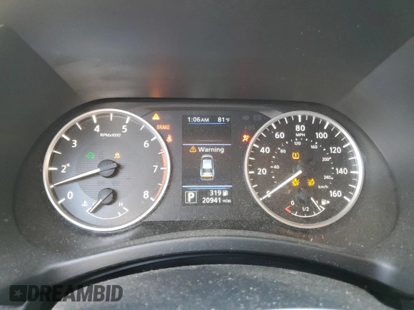 2024 Nissan Sentra S with VIN 3N1AB8BV3RY247332, listed as a Copart auction lot 43324105 with 20,941 mi miles and Salvage Title. Bid and sale history available at carsss.com. Image 9.