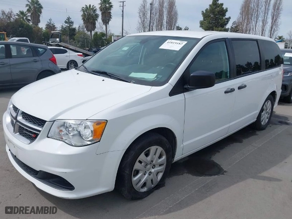 2019 Dodge Grand Caravan SE with VIN 2C4RDGBG2KR787945, listed as a IAAI auction lot 41819182 with 56,511 mi miles. Bid and sale history available at carsss.com. Image 2.