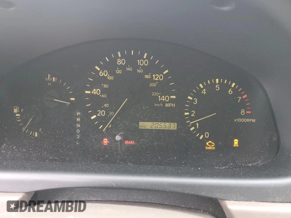 1999 Lexus RX 300 Luxury SUV with VIN JT6HF10U7X0087326, listed as a Copart auction lot 56225104 with 205,537 mi miles and Salvage Title. Bid and sale history available at carsss.com. Image 9.