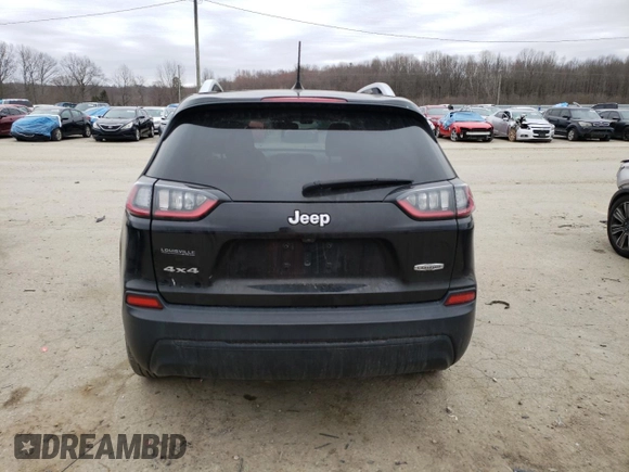 2020 Jeep Cherokee Latitude with VIN 1C4PJMCB7LD546758, listed as a Copart auction lot 47546315 with 104,802 mi miles and Salvage title. Bid and sale history available at DreamBid. Image 6.
