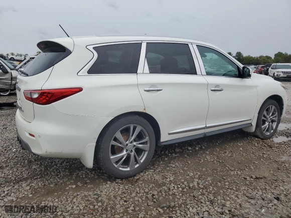 2013 Infiniti JX35 with VIN 5N1AL0MM9DC339929, listed as a Copart auction lot 72847094 with 125,978 mi miles and Salvage Title. Bid and sale history available at carsss.com. Image 3.