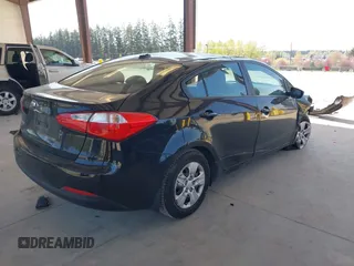 2015 Kia Forte LX with VIN KNAFK4A60F5290540, listed as a IAAI auction lot 42046059 with 107,232 mi miles. Bid and sale history available at carsss.com. Image 4.