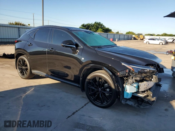 2024 Lexus NX 350 F Sport z VIN 2T2KGCEZ2RC047235, wystawiony jako Copart lot #55209085 z przebiegiem 11 253 mil mil oraz Szkoda całkowita • Salvage title. Historia ofert i sprzedaży dostępna na DreamBid. Obrazek 4.