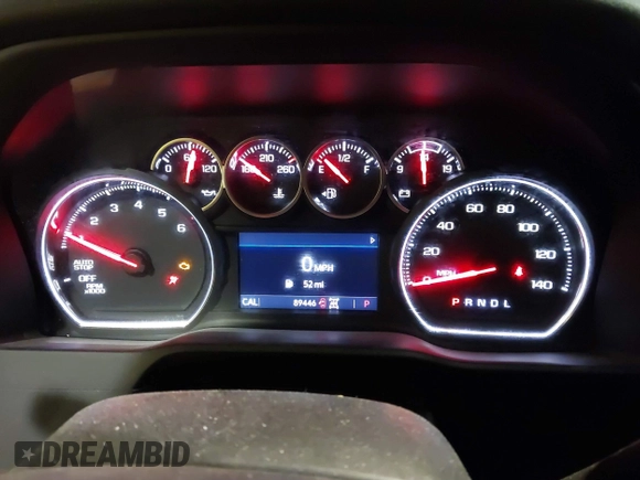 2020 Chevrolet Silverado 1500 LT with VIN 1GCRYDED7LZ312481, listed as a IAAI auction lot 41732329 with 89,446 mi miles. Bid and sale history available at carsss.com. Image 7.
