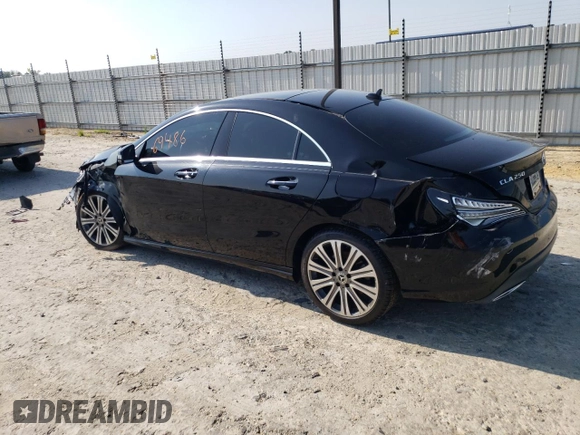 2018 Mercedes-Benz CLA 250 with VIN WDDSJ4GBXJN543287, listed as a Copart auction lot 63378303 with 69,486 mi miles and . Bid and sale history available at DreamBid. Image 2.