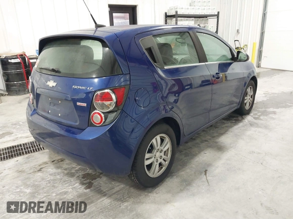 2013 Chevrolet Sonic LT with VIN 1G1JC6SB9D4252785, listed as a IAAI auction lot 41499502 with 114,924 mi miles. Bid and sale history available at carsss.com. Image 4.