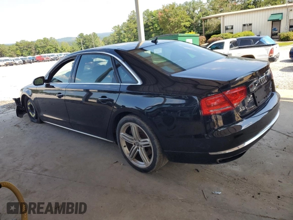 2013 Audi A8 4.0L z VIN WAUR2AFD5DN009591, wystawiony jako Copart lot #63635535 z przebiegiem 159 321 mil mil oraz Czysty tytuł • Clean title. Historia ofert i sprzedaży dostępna na DreamBid. Obrazek 2.