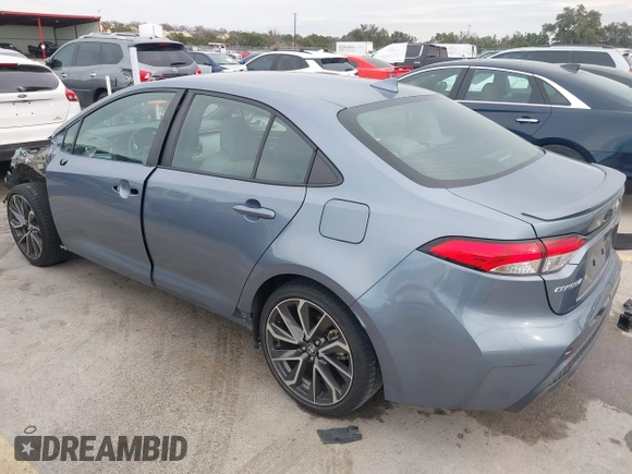 2022 Toyota Corolla SE with VIN 5YFS4MCE6NP132723, listed as a IAAI auction lot 41685699 with 25,228 mi miles. Bid and sale history available at carsss.com. Image 3.