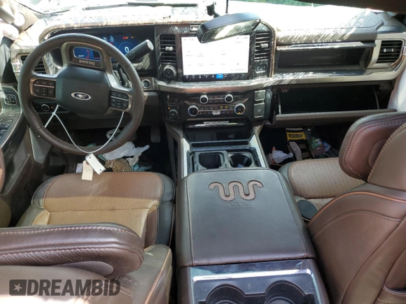 2024 Ford F-350 XL with VIN 1FT8W3BM1REC37101, listed as a Copart auction lot 56579605 with 34,858 mi miles and Salvage title. Bid and sale history available at DreamBid. Image 8.