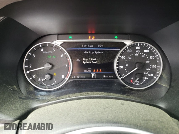 2024 Nissan Sentra SR with VIN 3N1AB8DV5RY244364, listed as a Copart auction lot 51608085 with 34,199 mi miles and Salvage title. Bid and sale history available at DreamBid. Image 9.