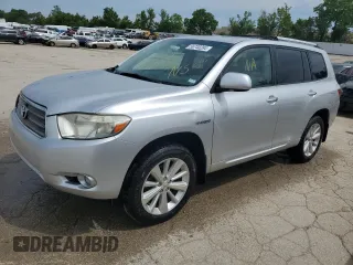 2009 Toyota Highlander Hybrid Limited with VIN JTEEW44A292030600, listed as a Copart auction lot 56740284 with 0 mi miles and Salvage Title. Bid and sale history available at carsss.com. Image 1.