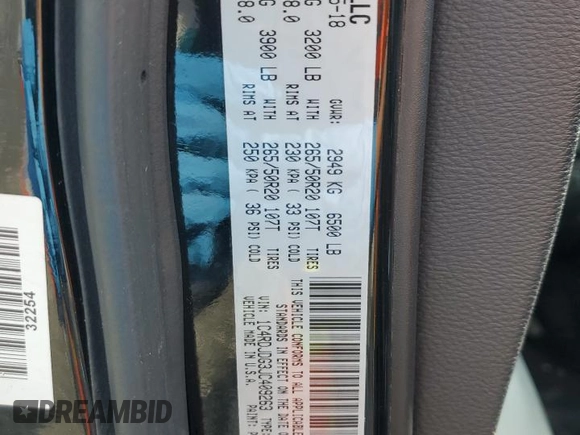 2018 Dodge Durango GT with VIN 1C4RDJDG3JC409263, listed as a Copart auction lot 51820915 with 96,170 mi miles and Salvage Title. Bid and sale history available at DreamBid. Image 14.