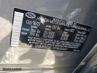 2023 Hyundai Santa Fe Calligraphy with VIN 5NMS5DAL3PH635069, listed as a Copart auction lot 87482124 with 26,871 mi miles and Non Repairable. Bid and sale history available at carsss.com. Image 13.