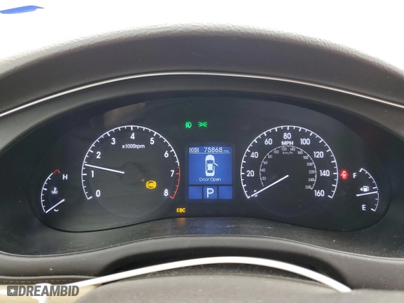 2013 Hyundai Genesis 3.8L with VIN KMHGC4DD5DU249107, listed as a Copart auction lot 50628035 with 75,868 mi miles and Salvage Title. Bid and sale history available at carsss.com. Image 9.